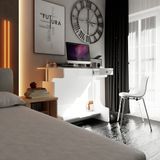  HAPPY FURNITURE , Bàn nâng hạ tự động tăng giảm chiều cao 1 ngăn kéo - HELI , BAN_E_004 , 120cm x 60cm x 75cm 