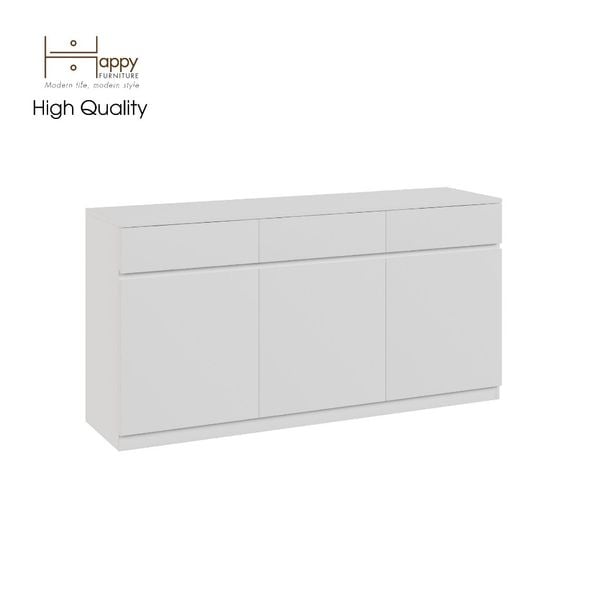  HAPPY FURNITURE , Tủ lưu trữ 3 cánh mở - OLA , TCM_077 , 150cm x 40cm x 76cm 