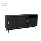  HAPPY FURNITURE , Tủ lưu trữ 2 ngăn cánh lùa chân sắt - LUCA , TCL_023 , 150x36x70cm 