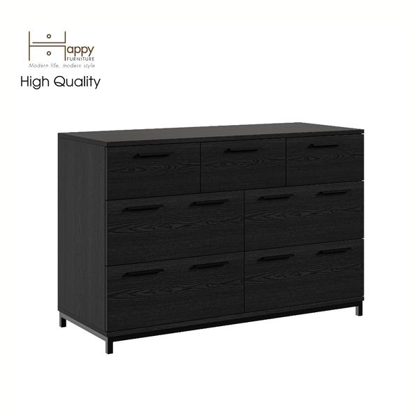  HAPPY FURNITURE , Tủ đựng đồ 7 ngăn kéo chân sắt - LOUIS , THK_061 , 112cm x 45cm x 74cm 