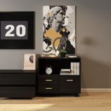  HAPPY FURNITURE , Tủ đựng hồ sơ 2 ngăn kéo - COMFEE , THK_018 , 80cm x 40cm x 66cm 