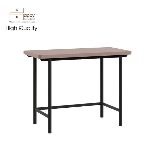  HAPPY FURNITURE , Bàn làm việc đơn chân sắt - SWEETY , BAN_045 , 100cm x 50cm x 75cm 