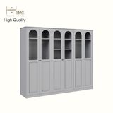  HAPPY FURNITURE , Tủ quần áo cửa kính 6 cửa mở - SISEEL , TCM_187 , 240cm x 54cm x 200cm 