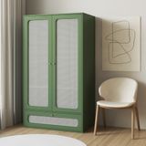  HAPPY FURNITURE , Tủ quần áo cánh mây - MEYDAN , TCM_051 , 100cm x 58cm x 176cm 