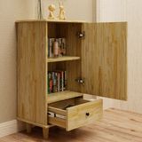  HAPPY FURNITURE , gỗ tự nhiên , Tủ lưu trữ 1 cửa mở - FARAH , TLT_012 , 50cm x 35cm x 90cm 