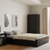  HAPPY FURNITURE ,  Giường ngủ 2 ngăn kéo - CIRCLE , GNG_085 GNG_086 GNG_087 GNG_088 , 207cm x 35cm 