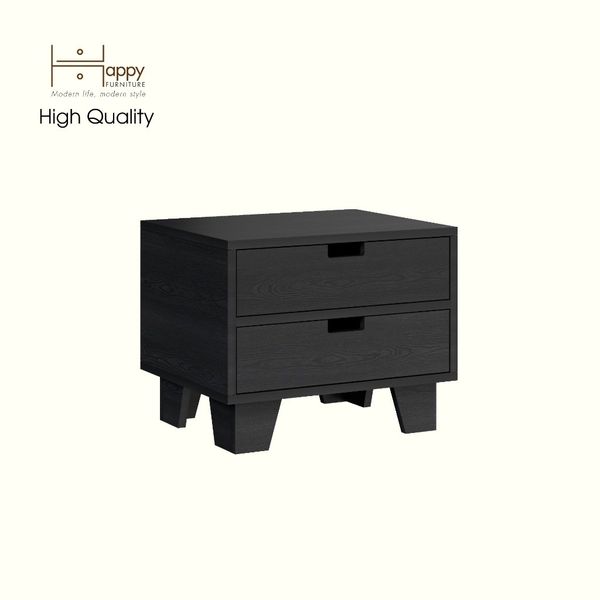  HAPPY FURNITURE , ALVA - Táp đầu giường 2 ngăn kéo , THK_226 , 50cm x 40cm x 40cm DxRxC 