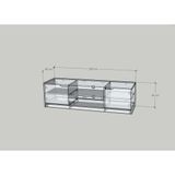  HAPPY FURNITURE , Kệ TV 2 cửa mở - ASO, KTV_091 , 160cm x 45cm x 45cm DxRxC 