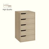  HAPPY FURNITURE , Tủ lưu trữ 5 ngăn kéo - ASO, THK_339 , 50cm x 50cm x 89cm DxRxC 