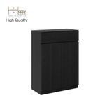  HAPPY FURNITURE , Tủ lưu trữ 2 cánh mở 1 ngăn kéo - OLA , TCM_078 , 80cm x 40cm x 110cm 