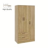  HAPPY FURNITURE , Tủ quần áo đa năng 3 cửa mở - SALY , TCM_007 , 92cm x 45cm x 180cm 