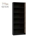  HAPPY FURNITURE , kệ sách 6 tầng tích hợp đèn LED - CATY , KSA_006_LED , 80cm x 28cm x 202cm 