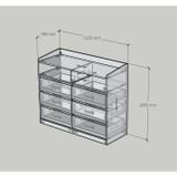  HAPPY FURNITURE , Tủ lưu trữ 6 ngăn kéo - KATE , THK_320 , 120cm x 45cm x 100cm DxRxC 