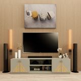  HAPPY FURNITURE , Kệ TV 4 cửa mở - CHARIS , KTV_029 , 200cm x 40cm x 50cm 