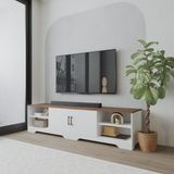  HAPPY FURNITURE , Kệ TV 2 cửa mở - SAFA , KTV_113 , 200cm x 45cm x 50cm DxRxC 