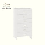  HAPPY FURNITURE , Tủ lưu trữ 6 ngăn kéo - CHEVY, THK_264 , 60cm x 45cm x 115cm DxRxC 