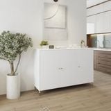  HAPPY FURNITURE , Tủ lưu trữ 3 cửa mở - HAPPI, TLT_052 , 140cm x 40cm x 96cm DxRxC 