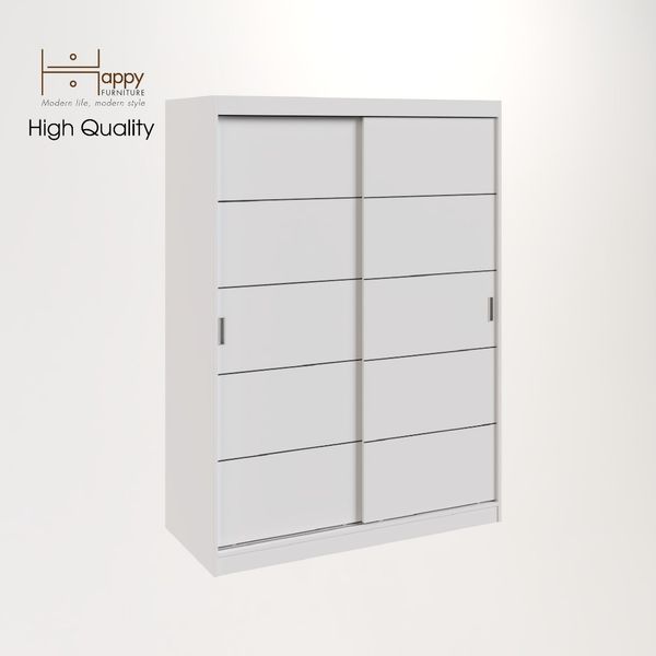  HAPPY FURNITURE , Tủ treo quần áo 1m5x2m - RUNI , TCL_004 , 150cm x 60cm x 203cm 