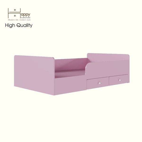  HAPPY FURNITURE , Giường ngủ 2 ngăn kéo cho trẻ em - KID , GNG_164 GNG_165 , 203cm x 48cm 