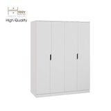  HAPPY FURNITURE , Tủ quần áo 4 cửa mở 4 ngăn kéo - DASH , TCM_023 , 140cm x 58cm x 180cm 