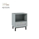  HAPPY FURNITURE , Tủ đựng đồ 1 ngăn kéo chân sắt - ROTAN , THK_127 , 46cm x 40cm x 58cm 