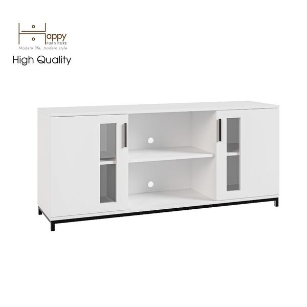  HAPPY FURNITURE , Tủ lưu trữ 2 cửa mở chân sắt - LOUIS , TCM_032 , 150cm x 40cm x 66cm 