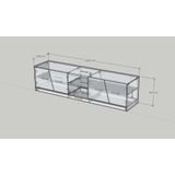  HAPPY FURNITURE , Kệ TV 4 cửa mở - DALEY , KTV_102 , 200cm x 45cm x 50cm DxRxC 