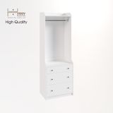  HAPPY FURNITURE , Tủ treo quần áo 3 ngăn kéo - CANA , THK_012 , 70cm x 46cm x 199cm 