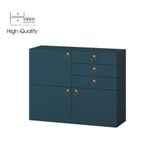  HAPPY FURNITURE , Tủ đựng đồ 3 ngăn kéo 3 ngăn cửa mở - WESLEY , TCM_017 , 90cm x 30cm x 70cm 