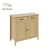  HAPPY FURNITURE , Tủ đựng đồ 2 ngăn kéo 2 cửa mở - CANA , THK_001 , 91cm x 40cm x 84cm 