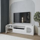  HAPPY FURNITURE , Kệ TV 2 cửa mở 2 ngăn kéo - MAY , KTV_094 , 180cm x 45cm x 50cm DxRxC 