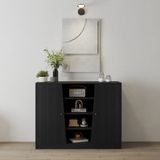  HAPPY FURNITURE , Tủ lưu trữ 2 cửa mở - DALEY , TCM_258 , 130cm x 45cm x 100cm DxRxC 