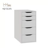  HAPPY FURNITURE , Tủ lưu trữ 5 ngăn kéo - LILY , THK_052 , 36cm x 58cm x 70cm 