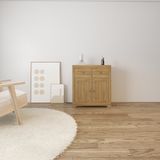  HAPPY FURNITURE ,  Tủ kết hợp kệ đựng đồ 2 cửa mở - CANA , TCM_004 , 80cm x 40cm x 87cm 