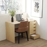  HAPPY FURNITURE , Bàn làm việc 5 ngăn kéo - ASO, BAN_148 , 120cm x 59cm x 75cm DxRxC 