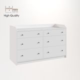  HAPPY FURNITURE , Tủ 3 tầng 6 ngăn kéo - CANA , THK_009 , 138cm x 46cm x 84cm 
