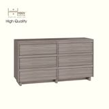  HAPPY FURNITURE , Tủ đựng đồ 6 ngăn kéo - MAVIS , THK_145 , 150cm x 45cm x 82cm 
