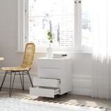  HAPPY FURNITURE , Tủ đựng đồ 4 ngăn kéo bánh xe xoay - OLA , THK_093 , 45cm x 45cm x 59cm 