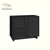  HAPPY FURNITURE , Tủ đựng đồ 2 ngăn kéo 2 cánh mở - MAVIS , TCM_158 , 90cm x 42cm x 75cm 