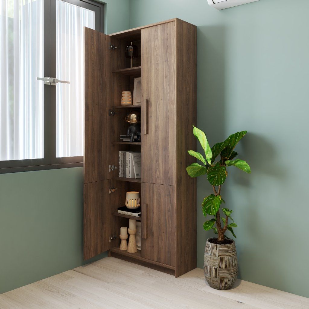  HAPPY FURNITURE , Tủ lưu trữ 4 cửa mở - RUBEL, TCM_227, 80cm x 30cm x 210cm DxRxC 