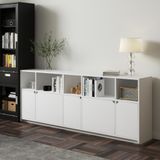  HAPPY FURNITURE , Tủ lưu trữ 5 cửa mở - CIRCLE , TCM_071 , 200cm x 34cm x 78cm 