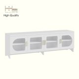  HAPPY FURNITURE , Kệ TV 4 cửa kính - CHEVY, KTV_079 , 180cm x 40cm x 56cm DxRxC 