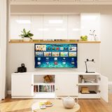  HAPPY FURNITURE , Kệ TV 4 cửa mở - JOVIE , KTV_043 , 180cm x 40cm x 50cm 