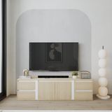  HAPPY FURNITURE , Kệ TV 2 cửa mở 4 ngăn kéo - ELIS , KTV_107 , 165cm x 45cm x 45cm DxRxC 