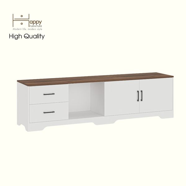  HAPPY FURNITURE , Kệ TV 2 cửa mở 2 ngăn kéo - SAFA , KTV_112 , 200cm x 45cm x 55cm DxRxC 