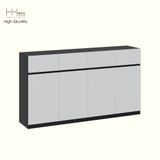  HAPPY FURNITURE , Tủ lưu trữ 4 cửa mở 4 ngăn kéo - KALA, TCM_246 , 180cm x 40cm x 100cm DxRxC 