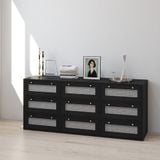  HAPPY FURNITURE , Tủ lưu trữ 8 ngăn kéo - MAY , THK_305 , 164cm x 45cm x 70cm DxRxC 