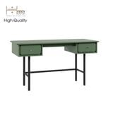  HAPPY FURNITURE , Bàn làm việc 2 ngăn kéo chân sắt - SWEETY , BAN_044 , 140cm x 60cm x 75cm 