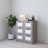  HAPPY FURNITURE , Tủ lưu trữ 6 ngăn kéo - TASY ,THK_316 , 90cm x 50cm x 100cm DxRxC 