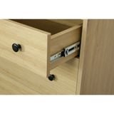  HAPPY FURNITURE , Tủ treo quần áo 3 ngăn kéo - CANA , THK_012 , 70cm x 46cm x 199cm 